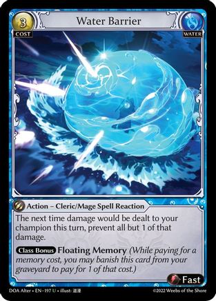 Water Barrier (197) [Dawn of Ashes: Alter Edition]