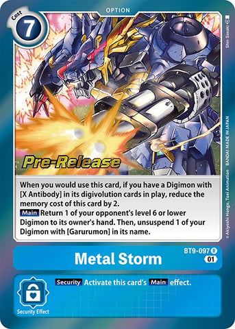 Metal Storm [BT9-097] [X Record Pre-Release Promos]