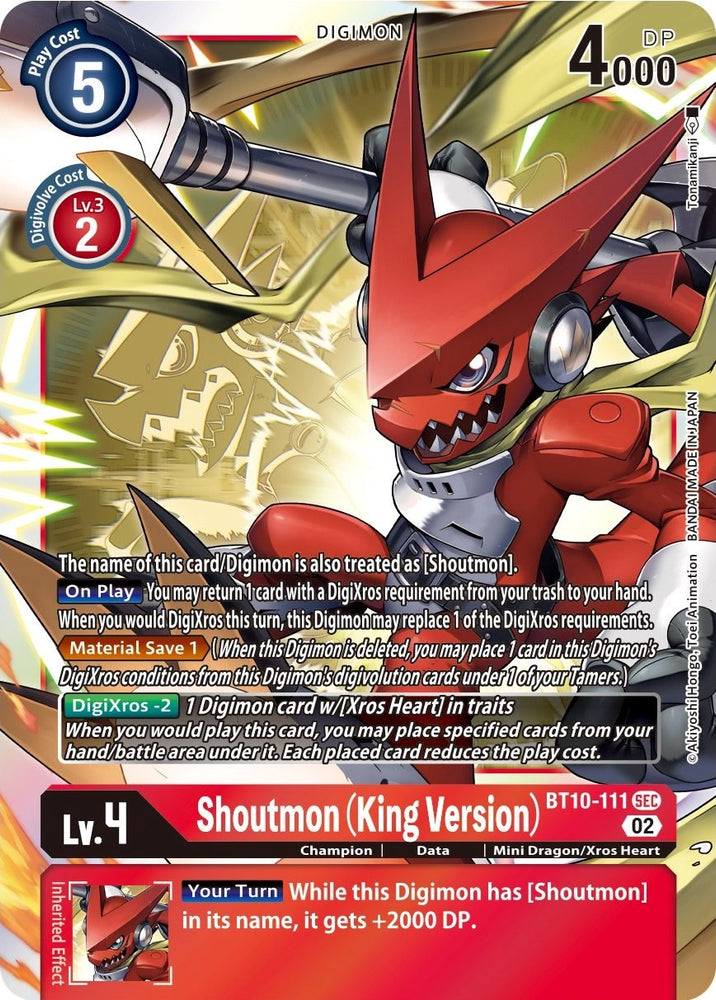 Shoutmon (King Version) [BT10-111] [Xros Encounter]