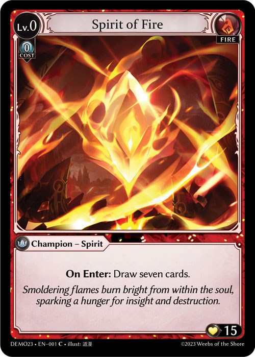 Spirit of Fire (001) [2023 Demo Deck]