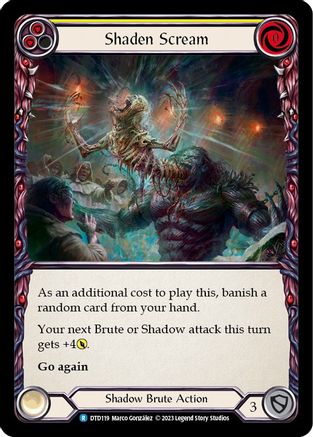 Shaden Scream (Yellow) [DTD119] (Dusk Till Dawn)