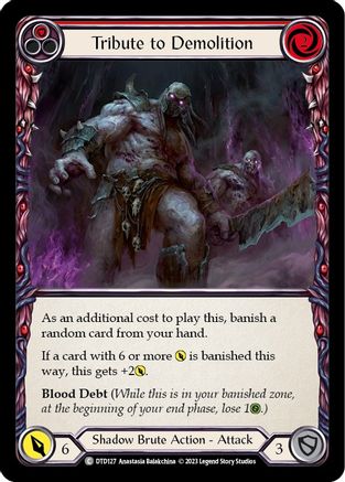 Tribute to Demolition (Red) [DTD127] (Dusk Till Dawn)  Rainbow Foil