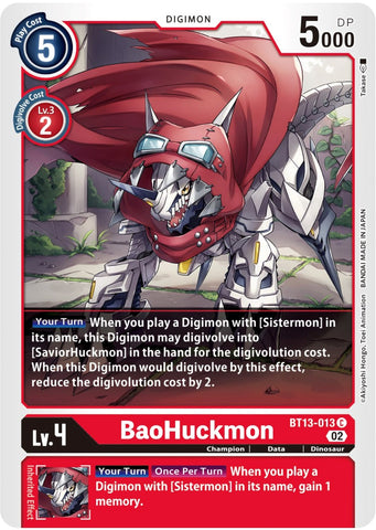 BaoHuckmon [BT13-013] [Versus Royal Knights Booster]