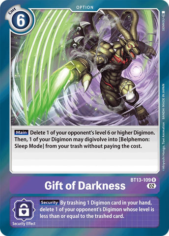 Gift of Darkness [BT13-109] [Versus Royal Knights Booster]