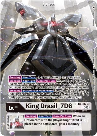 King Drasil_7D6 [BT13-007] (Alternate Art) [Versus Royal Knights Booster]