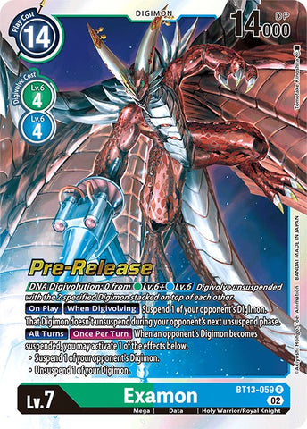 Examon [BT13-059] [Versus Royal Knights Booster Pre-Release Cards]