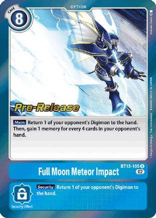 Full Moon Meteor Impact [BT13-105] [Versus Royal Knights Booster Pre-Release Cards]