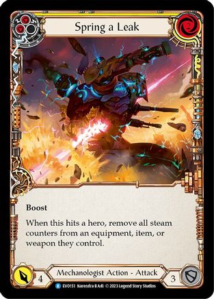 Spring a Leak (Yellow) [EVO151] (Bright Lights)  Rainbow Foil