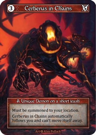 Cerberus in Chains (Foil)  - Alpha Foil