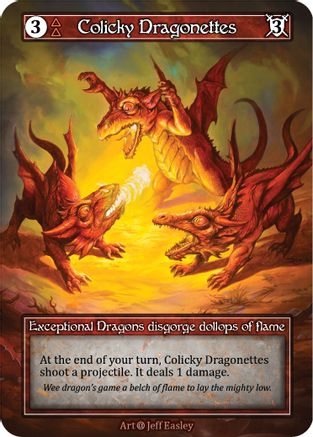 Colicky Dragonettes (Foil)  - Alpha Foil