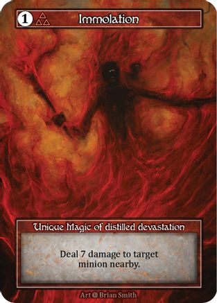 Immolation (Foil)  - Alpha Foil