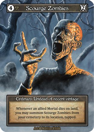 Scourge Zombies (Foil)  - Alpha Foil