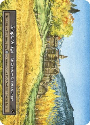 Simple Village (Foil)  - Alpha Foil