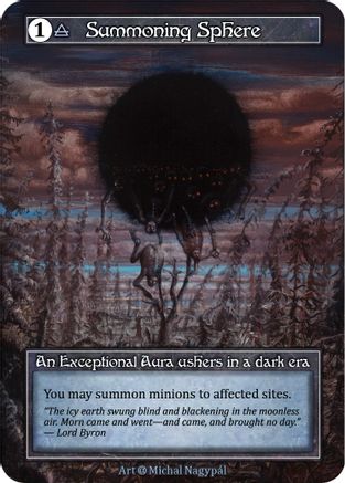 Summoning Sphere (Foil)  - Alpha Foil