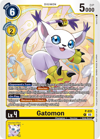 Gatomon [P-031] (Blast Ace Pre-Release) [Promotional Cards]