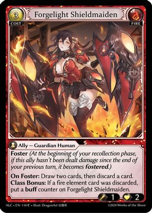 Forgelight Shieldmaiden (110) [Alchemical Revolution]