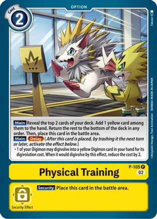 Physical Training [P-105] (Blast Ace Box Topper) [Promotional Cards]