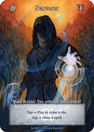 Sorcerer (Foil) (Box Topper)  - Alpha Foil