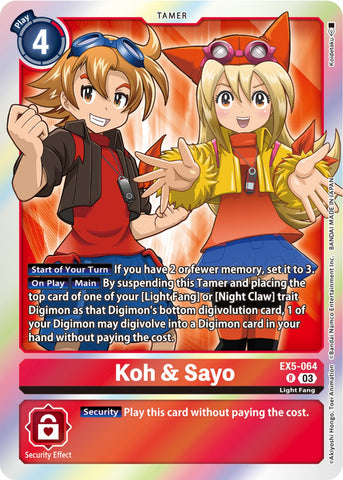 Koh & Sayo [EX5-064] [Animal Colosseum]