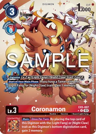 Coronamon [EX5-007] (Alternate Art) [Animal Colosseum]