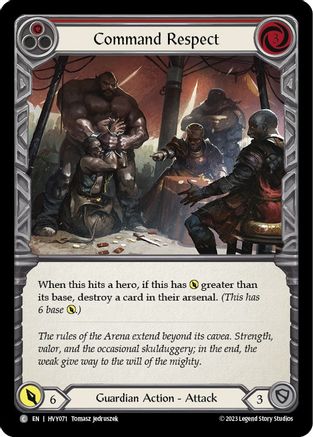 Command Respect (Red) [HVY071] (Heavy Hitters)  Rainbow Foil