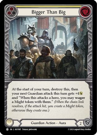 Bigger Than Big (Yellow) [HVY087] (Heavy Hitters)  Rainbow Foil
