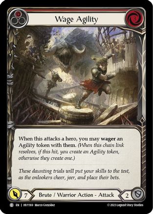 Wage Agility (Red) [HVY169] (Heavy Hitters)  Rainbow Foil