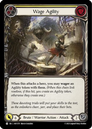 Wage Agility (Yellow) [HVY170] (Heavy Hitters)  Rainbow Foil
