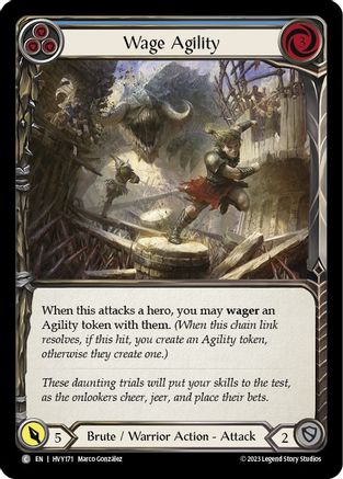 Wage Agility (Blue) [HVY171] (Heavy Hitters)  Rainbow Foil