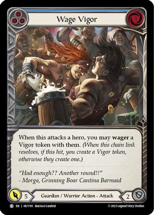 Wage Vigor (Blue) [HVY191] (Heavy Hitters)  Rainbow Foil