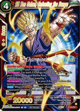 SS Son Gohan, Defeating the Demon (2023 Championship Finals Celebration Pack Deluxe Set) (P-479) [Tournament Promotion Cards]