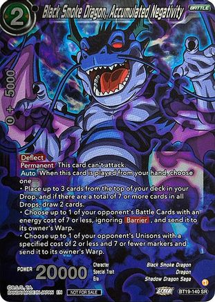 Black Smoke Dragon, Accumulated Negativity (Championship 2023 Reward Pack) (BT19-140) [Tournament Promotion Cards]