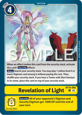 Revelation of Light [BT15-092] [Exceed Apocalypse]