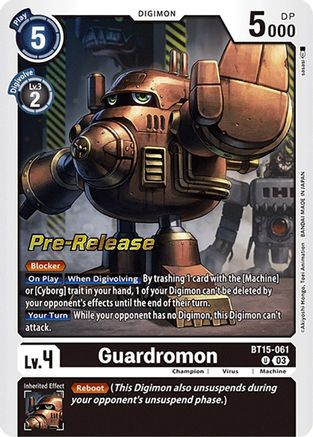 Guardromon [BT15-061] [Exceed Apocalypse Pre-Release Cards]