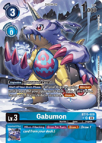 Gabumon [BT15-020] (Alternate Art) [Exceed Apocalypse]