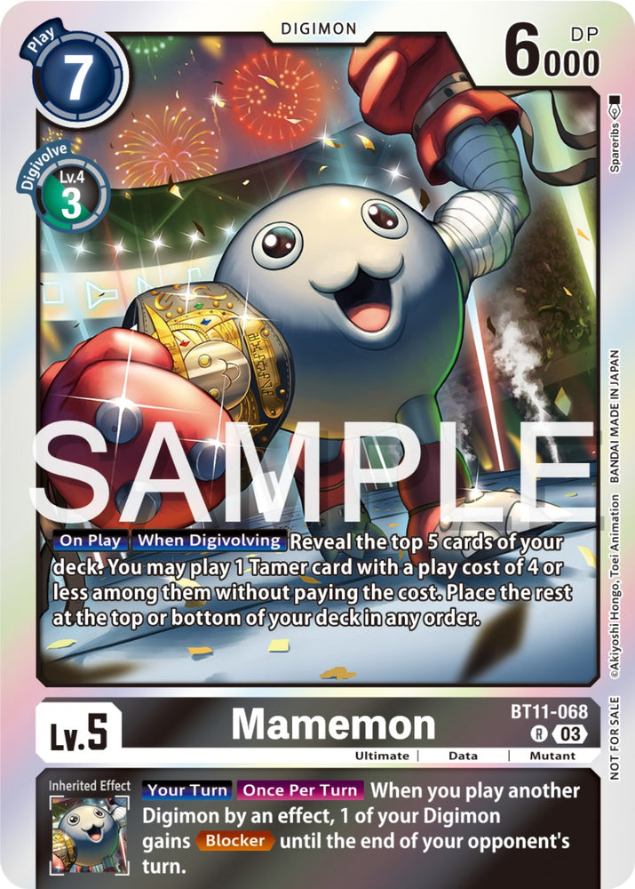 Mamemon [BT11-068] (Official Tournament Pack Vol.12) [Dimensional Phase Promos]