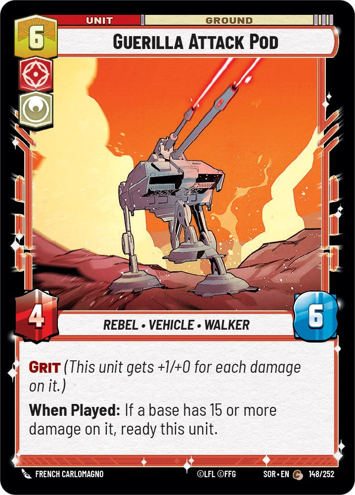 Guerilla Attack Pod (148/252) [Spark of Rebellion]