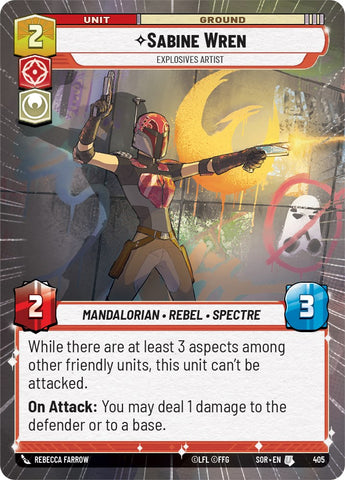 Sabine Wren - Explosives Artist (Hyperspace) (405) [Spark of Rebellion]