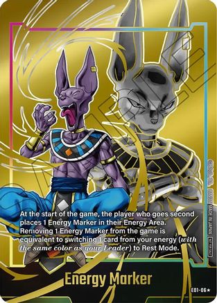 Energy Marker (E01-06) (Gold) [Fusion World Energy Markers]
