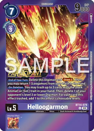 Helloogarmon [BT14-078] (2024 Regionals Participant) [Blast Ace Promos]