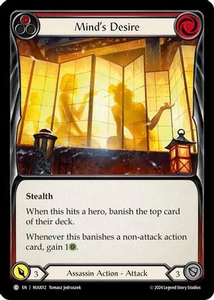 Mind's Desire (Red) [NUU012] (Part the Mistveil Nuu Blitz Deck)