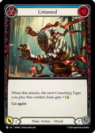 Untamed (Blue) [ZEN024] (Part the Mistveil Zen Blitz Deck)