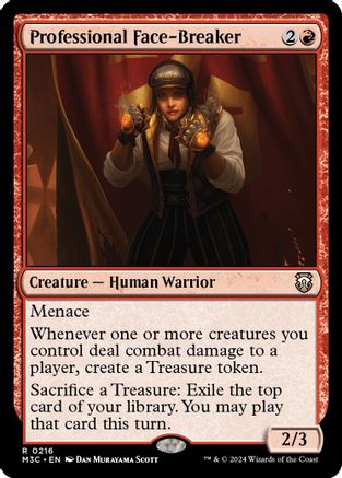Professional Face-Breaker (Ripple Foil) (M3C-216) - Modern Horizons 3 Commander Foil