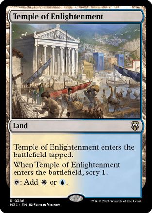 Temple of Enlightenment (Ripple Foil) (M3C-386) - Modern Horizons 3 Commander Foil