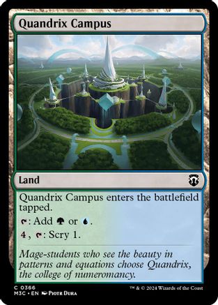 Quandrix Campus (Ripple Foil) (M3C-366) - Modern Horizons 3 Commander Foil