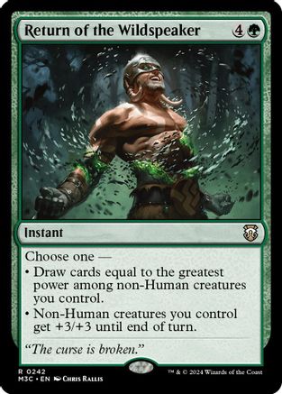 Return of the Wildspeaker (Ripple Foil) (M3C-242) - Modern Horizons 3 Commander Foil