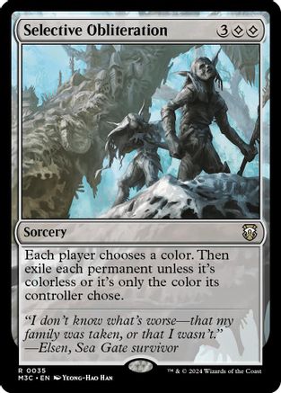 Selective Obliteration (Ripple Foil) (M3C-035) - Modern Horizons 3 Commander Foil