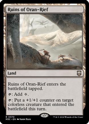 Ruins of Oran-Rief (Ripple Foil) (M3C-370) - Modern Horizons 3 Commander Foil