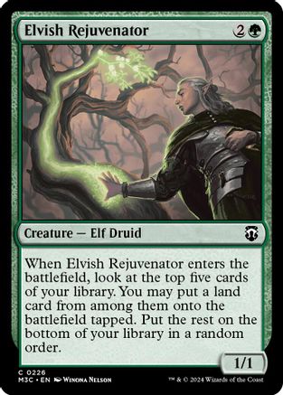 Elvish Rejuvenator (Ripple Foil) (M3C-226) - Modern Horizons 3 Commander Foil