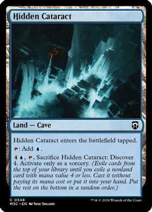 Hidden Cataract (Ripple Foil) (M3C-348) - Modern Horizons 3 Commander Foil